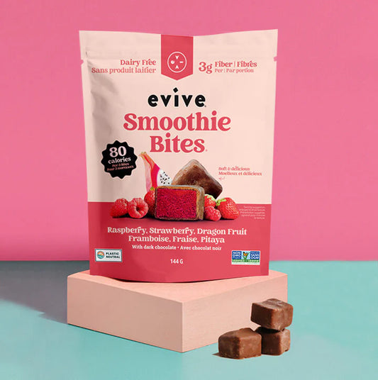 Smoothie Bites Raspberry, Strawberry, Dragon Fruit